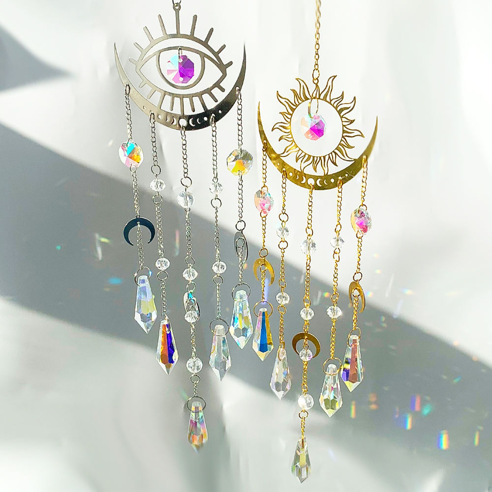 Zen crystal Silver Suncatcher