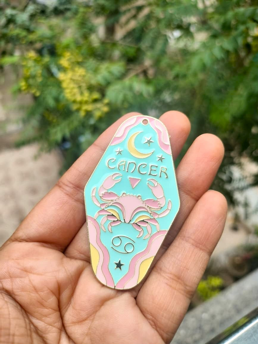 Enamel Sunsign Charm Collection | Cancer