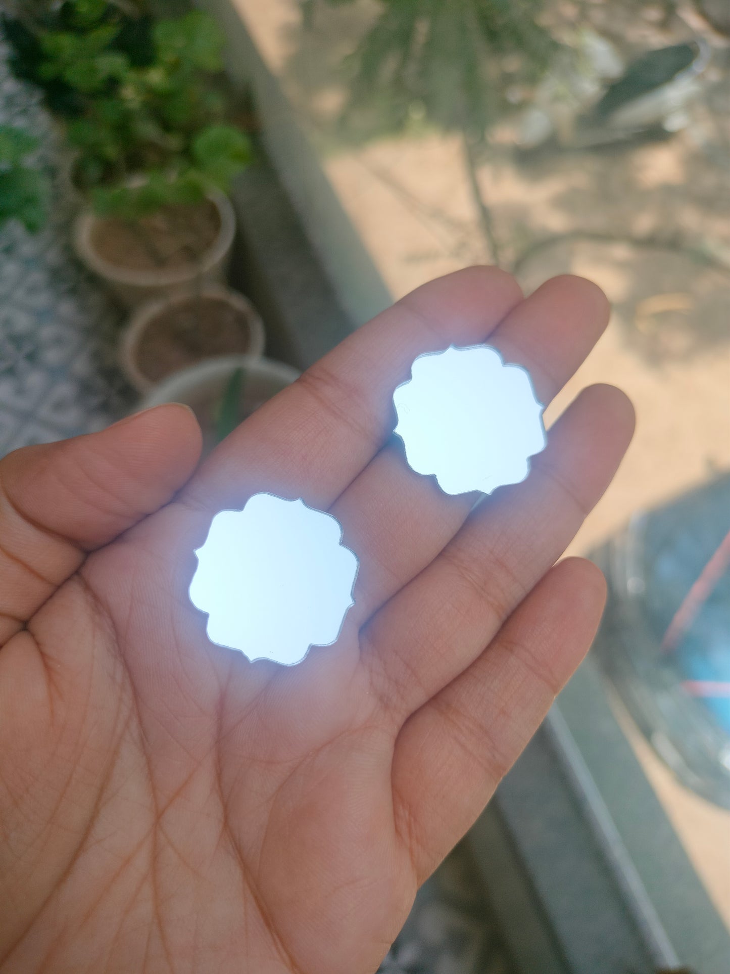 Mandala 2 Acrylic Mirror Cutout 25 mm (Set of 50 pc)