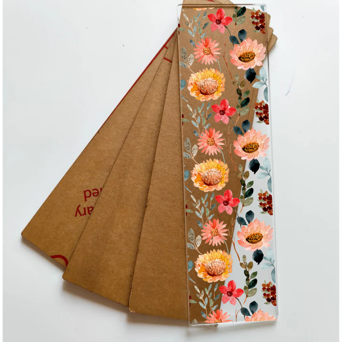 Book Mark Sticker - Floral