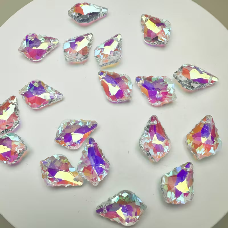Mini floral diamond crystal.. 16 mm