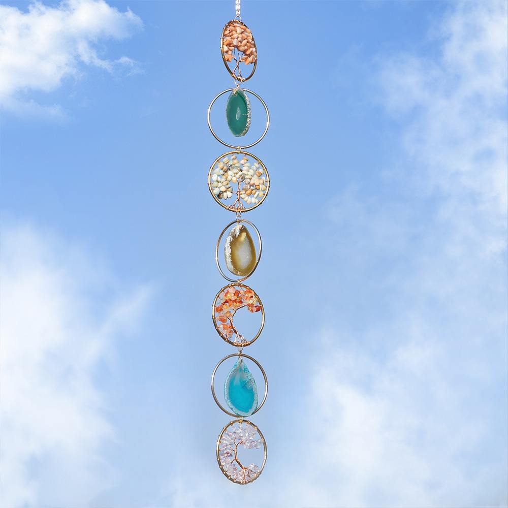 Crystal Agate Tree of Life Wall Hanging MoonCatcher