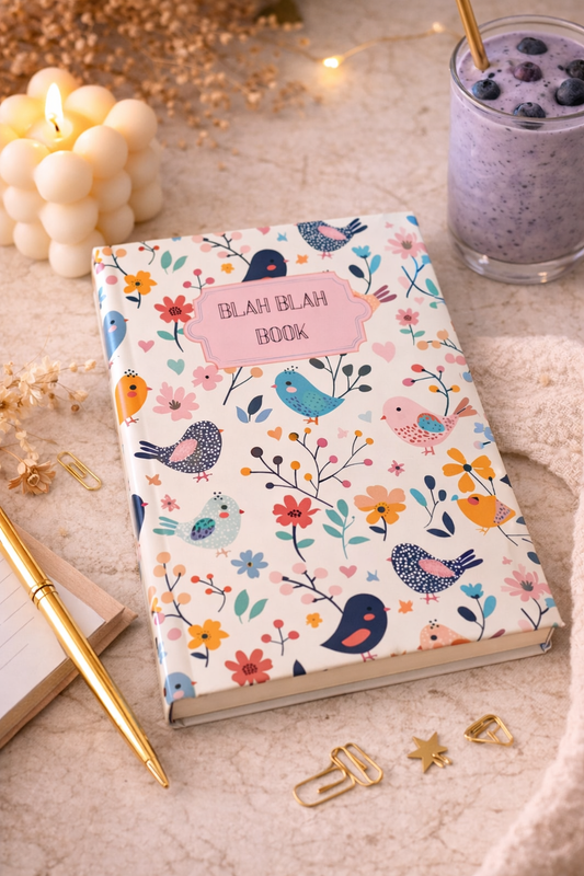 Bla Bla Book- Cute Birds  | A5 | Hard Cover