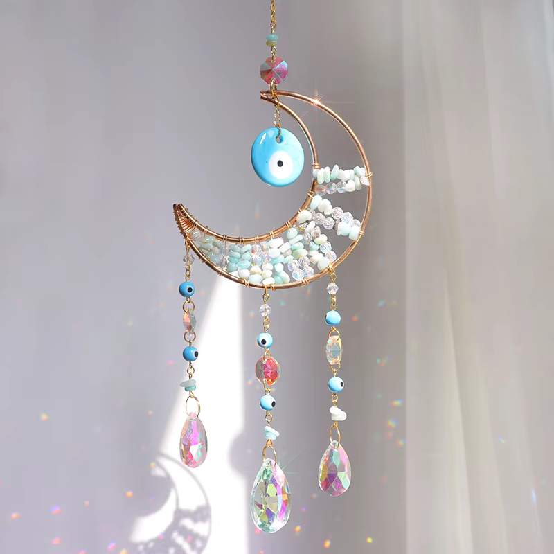 Evil Eye Suncatcher - Amazonite