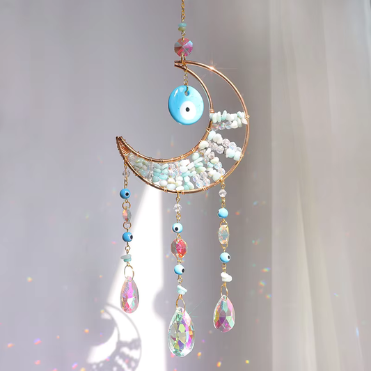 Evil Eye Suncatcher - Amazonite