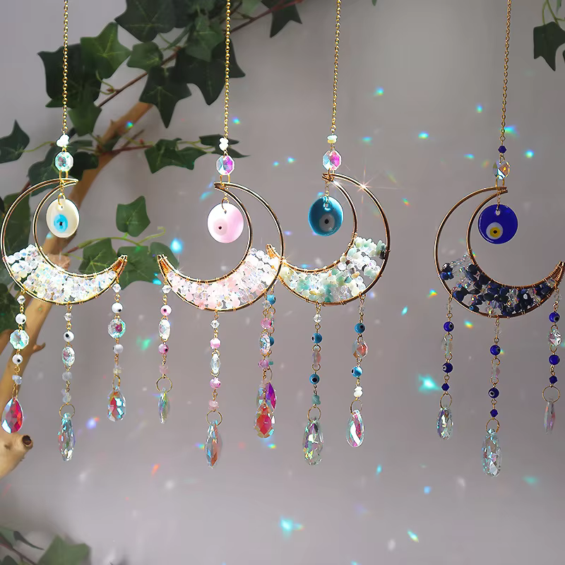 Evil Eye Suncatcher - Carnelian
