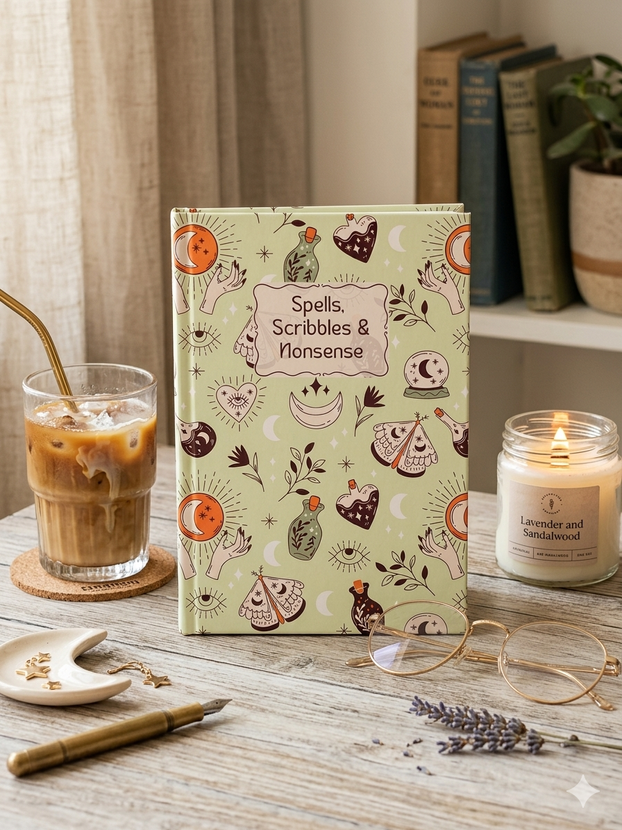 Witchy Journal - Spells, scribbles and nonsense  | A5 | Hard Cover