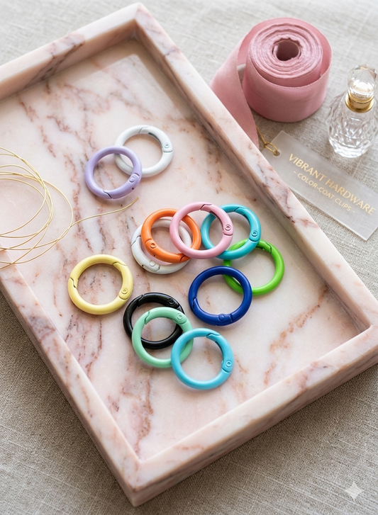 Multi-colored Round spring snap ring 23 mm