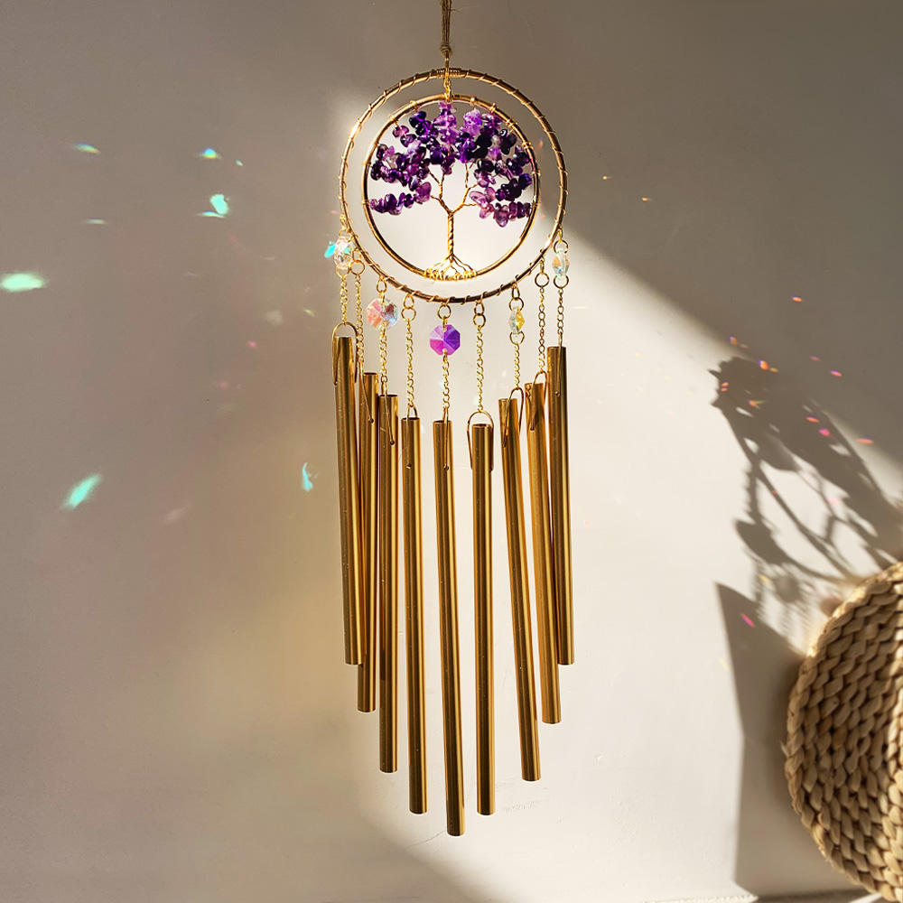 Tree of Hope | Suncatcher Windchime - Amethyst