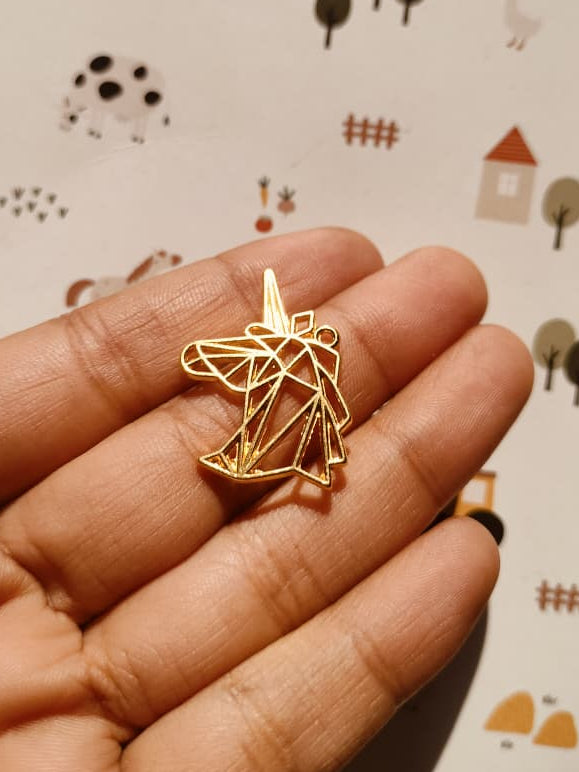 Unicorn Charm | 28*20 mm | Resin Alloy Jewelry Making | 1PC