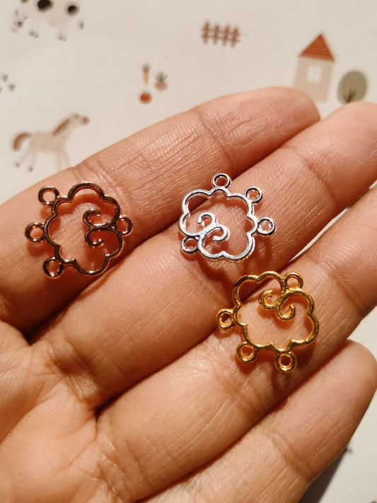 New Cloud Earring Charm | 15*14 mm | Resin Alloy Jewelry Making