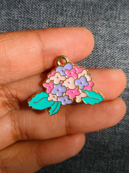 Flower Bunch | Enamel Floral Charm