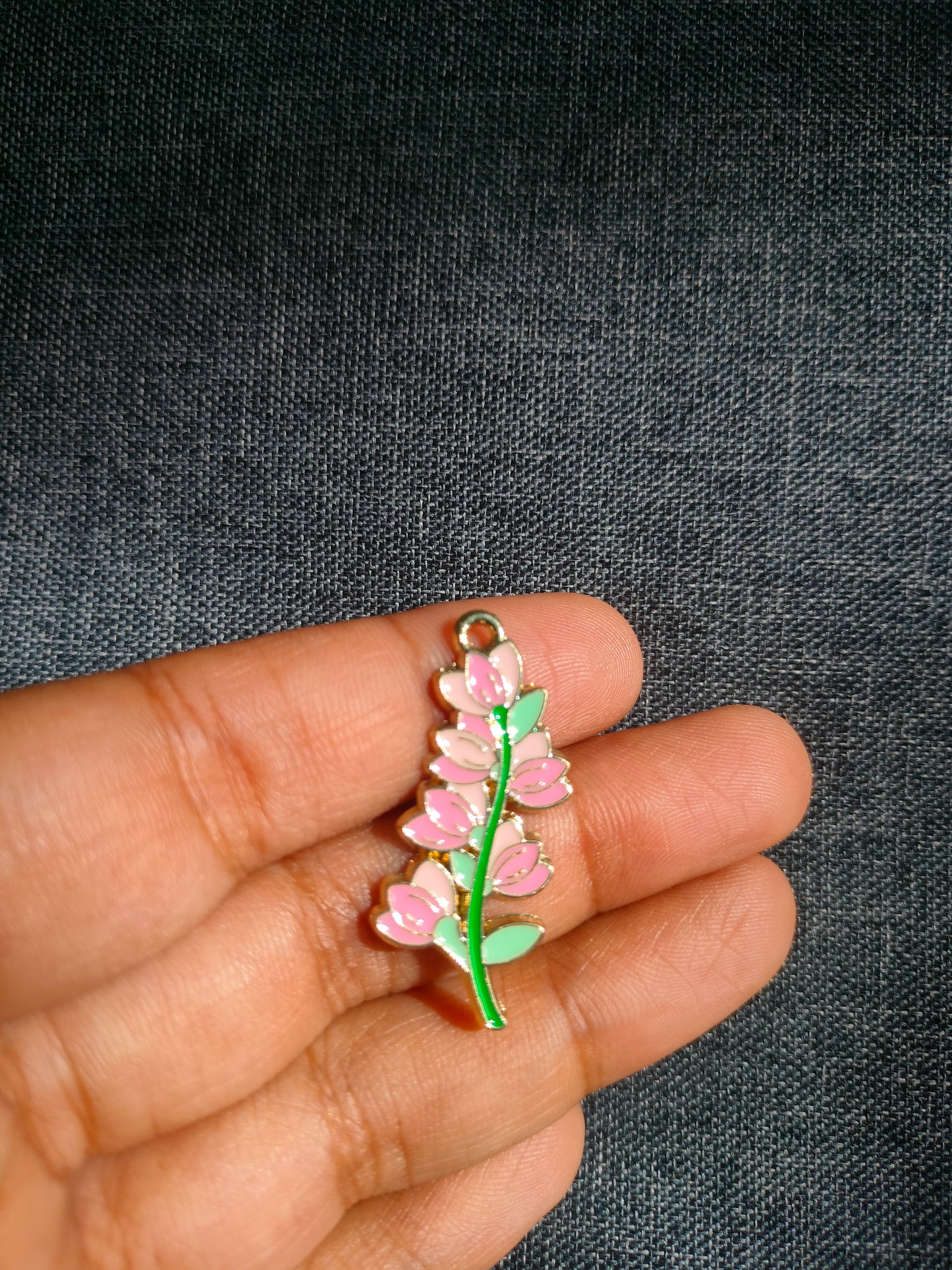 Pink Savana Lily | Enamel Floral Charm