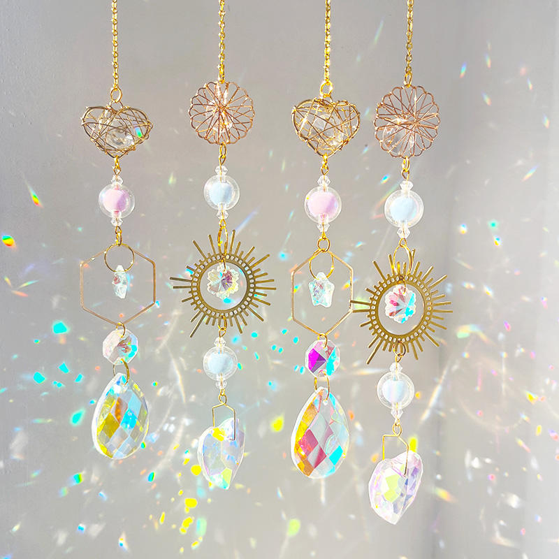 Flower Mesh Crystal Suncatcher