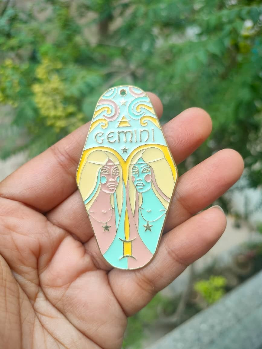 Enamel Sunsign Charm Collection | Gemini