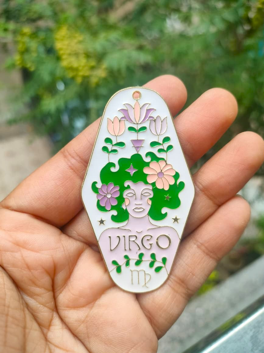 Enamel Sunsign Charm Collection |Virgo