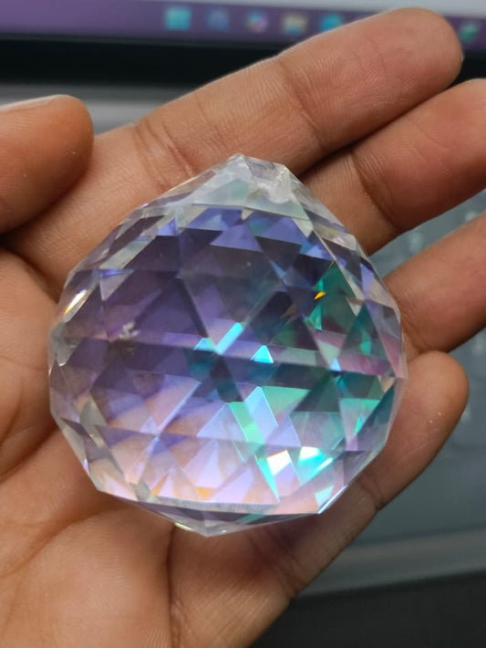 Ball Crystal Drop AB coated 40 mm