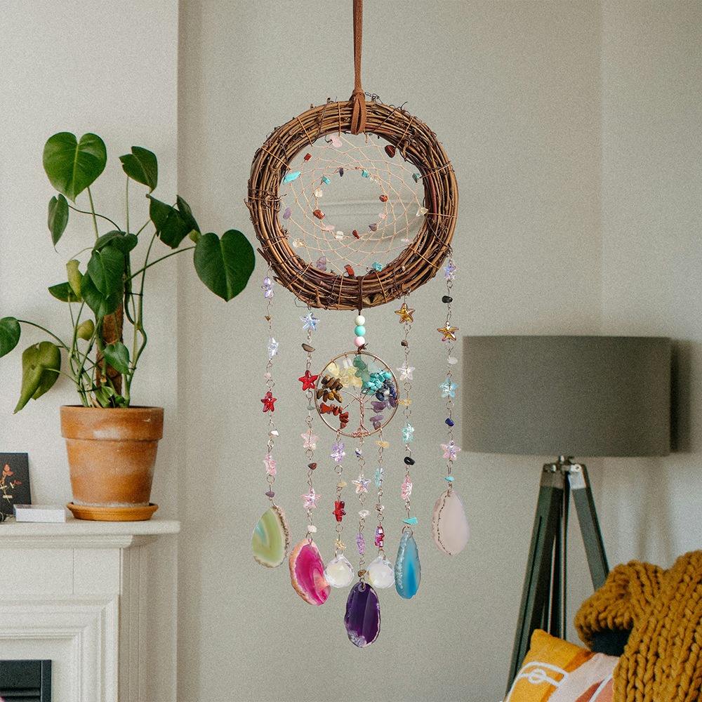 Crystal Agate Slice Dreamy MoonCatcher