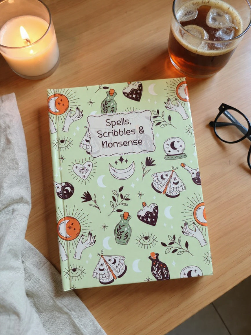 Witchy Journal - Spells, scribbles and nonsense  | A5 | Hard Cover
