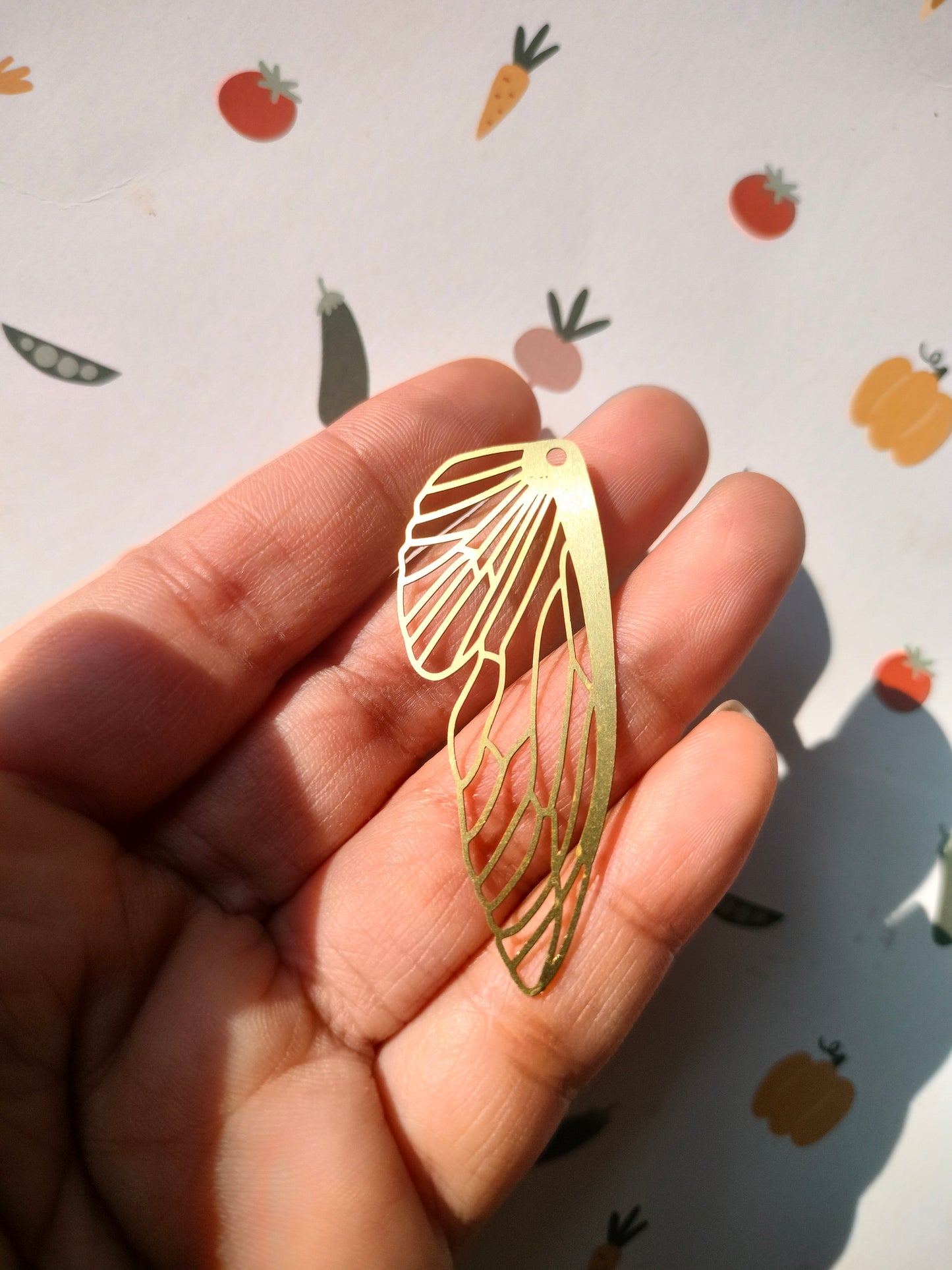 Wing Earring Charms,  Butterfly Wing Earring, Hollow Wing Veins Charm, Earring Findings
