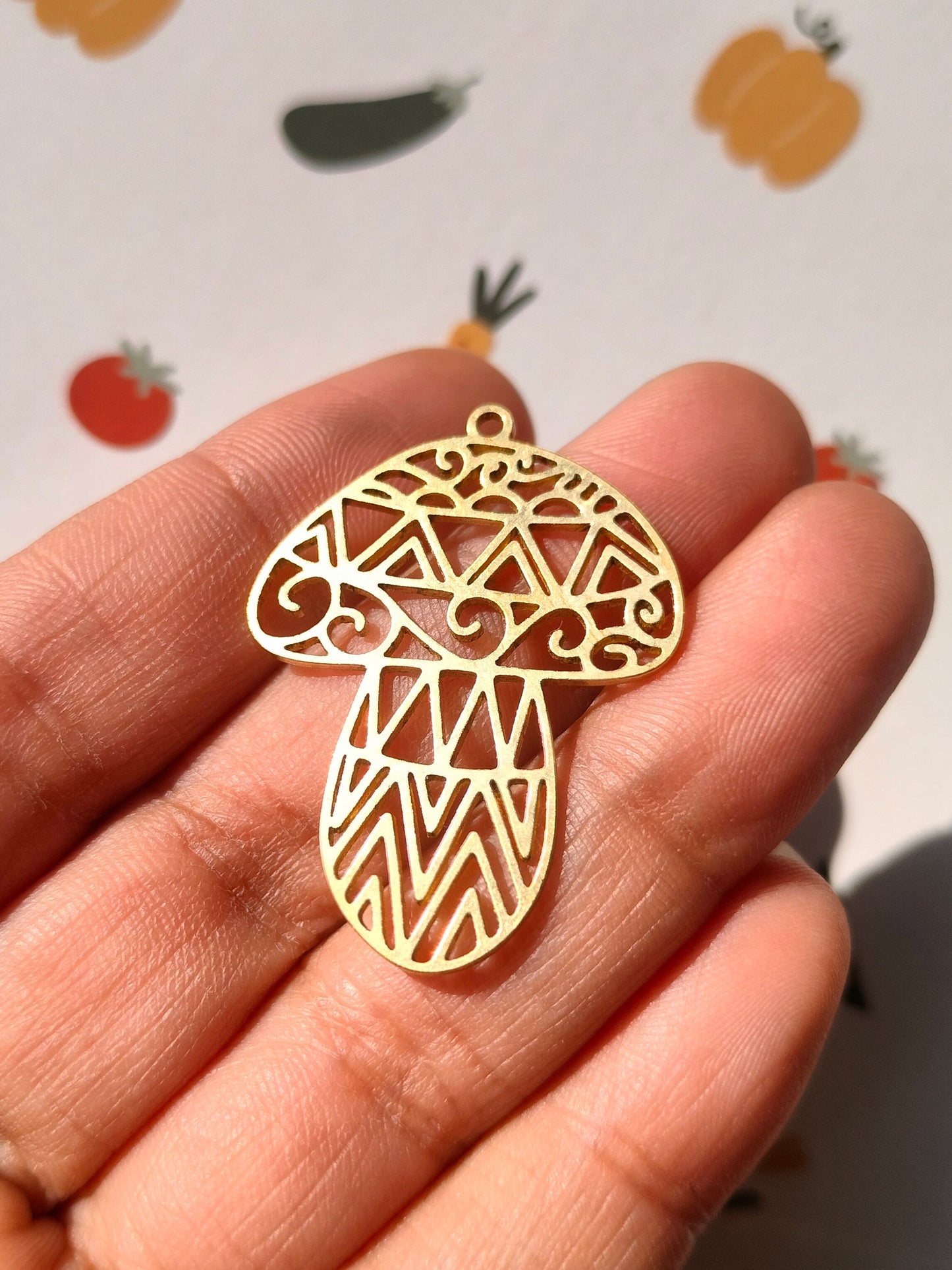 Mushroom Lasercut Charm, Children's Cartoons Mushroom| Fairy Tale Mushroom Charm