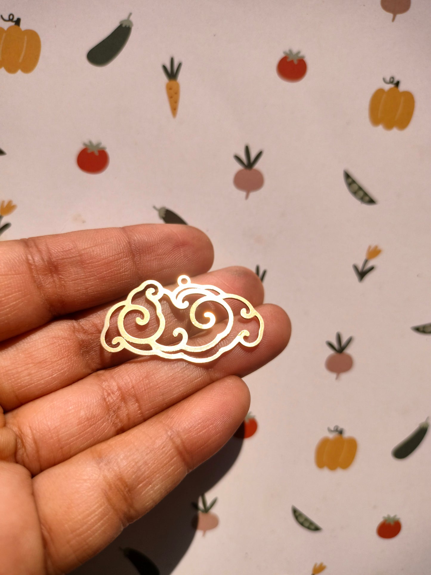 Clouds Lasercut Earring Charms,  Celestial Clouds Pendant