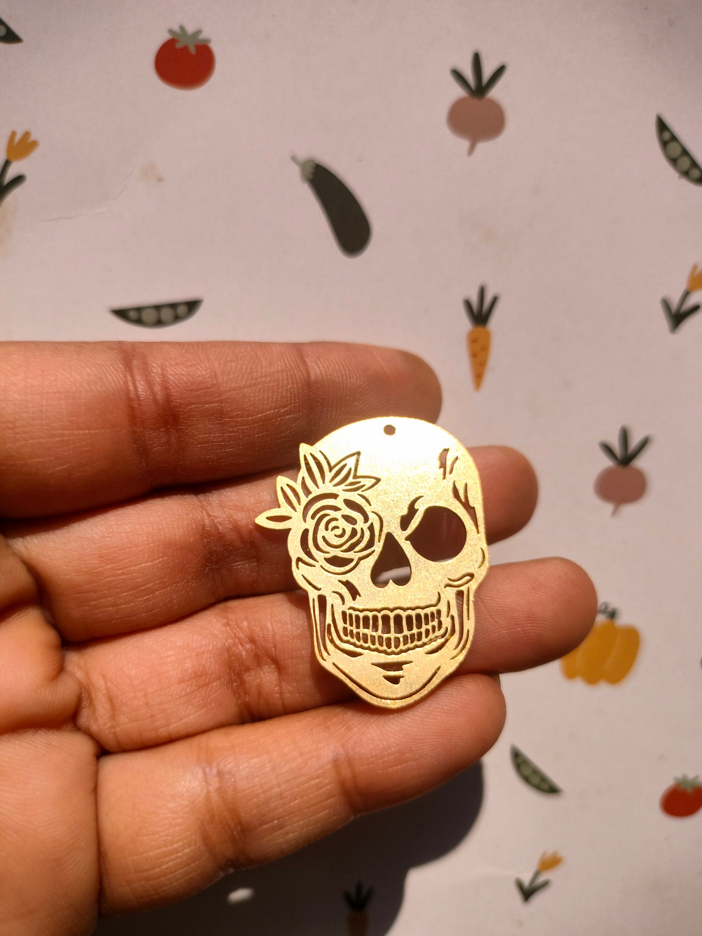 Skull Head Charm, Rose Eye Skull Earring Charm, Heart Halloween Charms, Skeleton Charm
