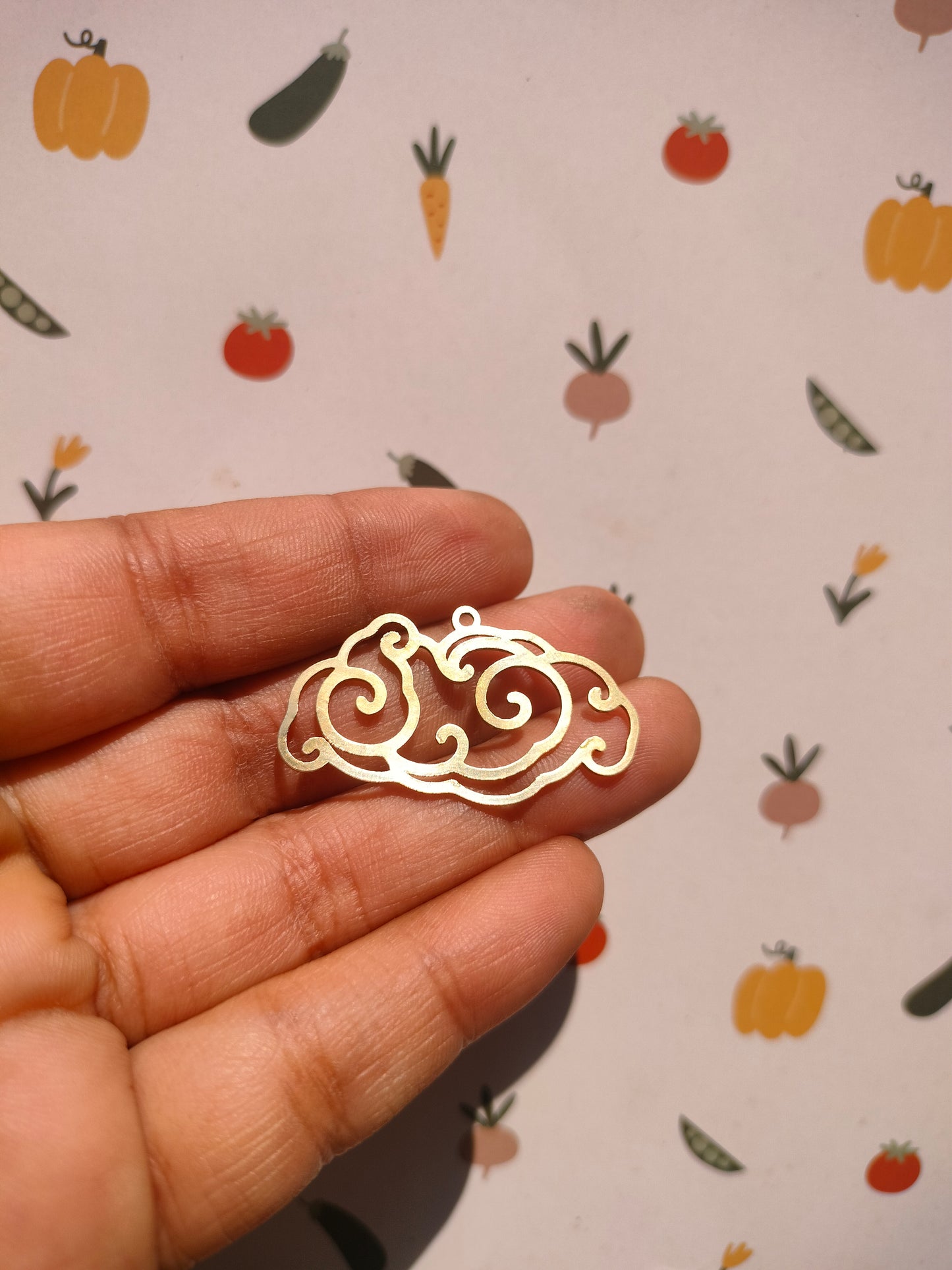Clouds Lasercut Earring Charms,  Celestial Clouds Pendant