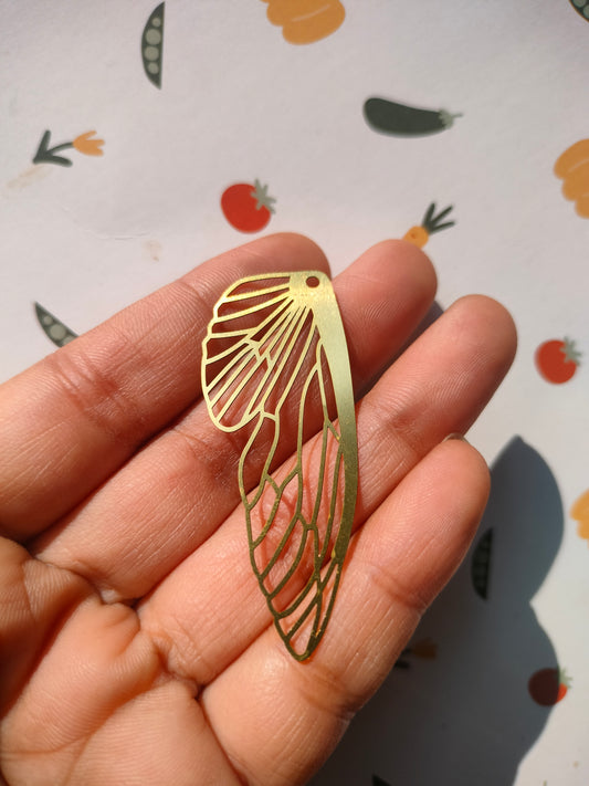 Wing Earring Charms,  Butterfly Wing Earring, Hollow Wing Veins Charm, Earring Findings