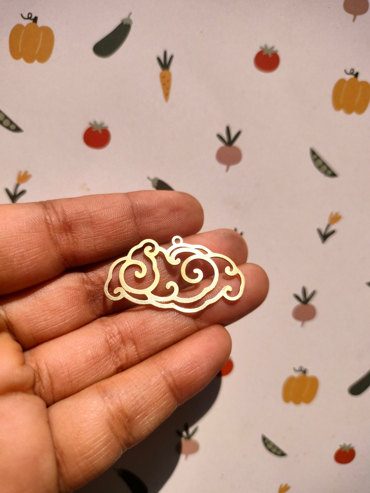 Clouds Lasercut Earring Charms,  Celestial Clouds Pendant