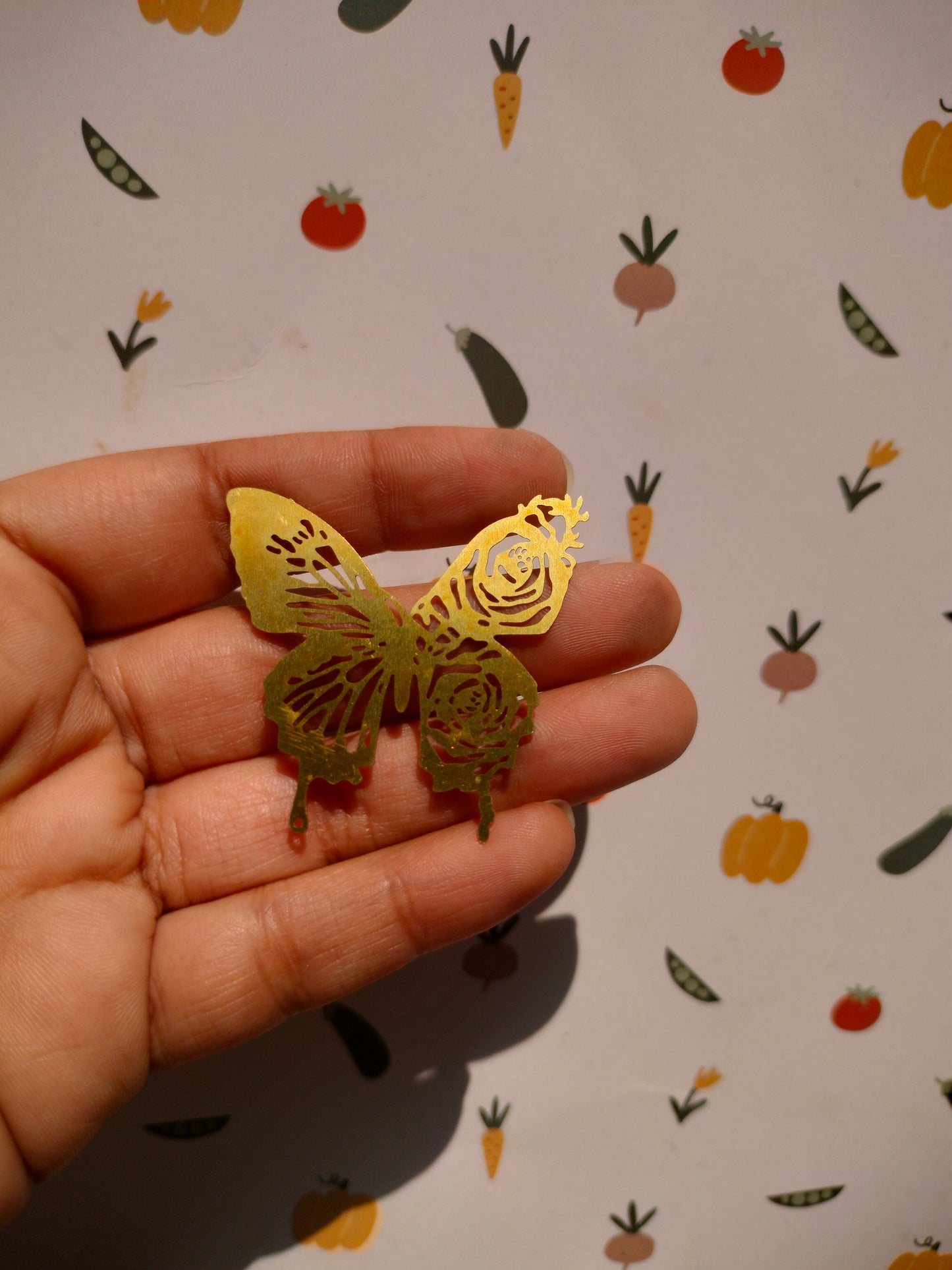 Butterfly Lasercut Charms,  Flower Butterfly Rose Insect Pendant