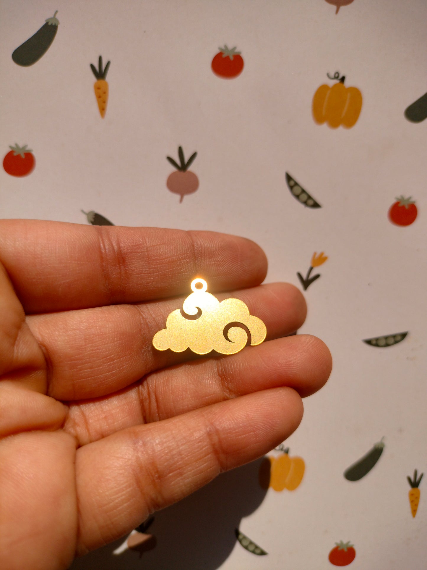 Cloud Earring Charm, Cloud Pendant, Wind Cloud Charm,  Cloud Necklace