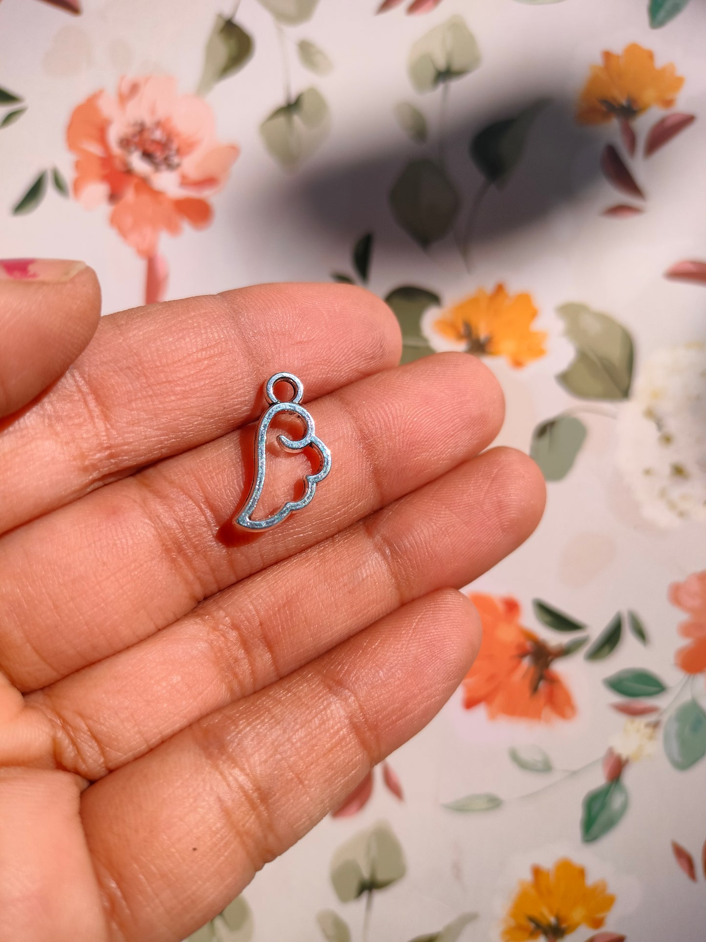Angel Wing Bezel | 18*8 mm |Pendant | Resin Alloy Jewelry Making