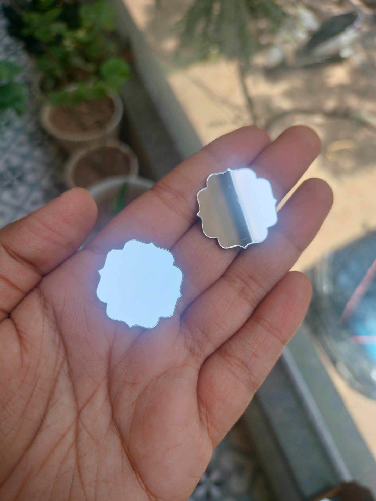 Mandala 2 Acrylic Mirror Cutout 25 mm (Set of 50 pc)