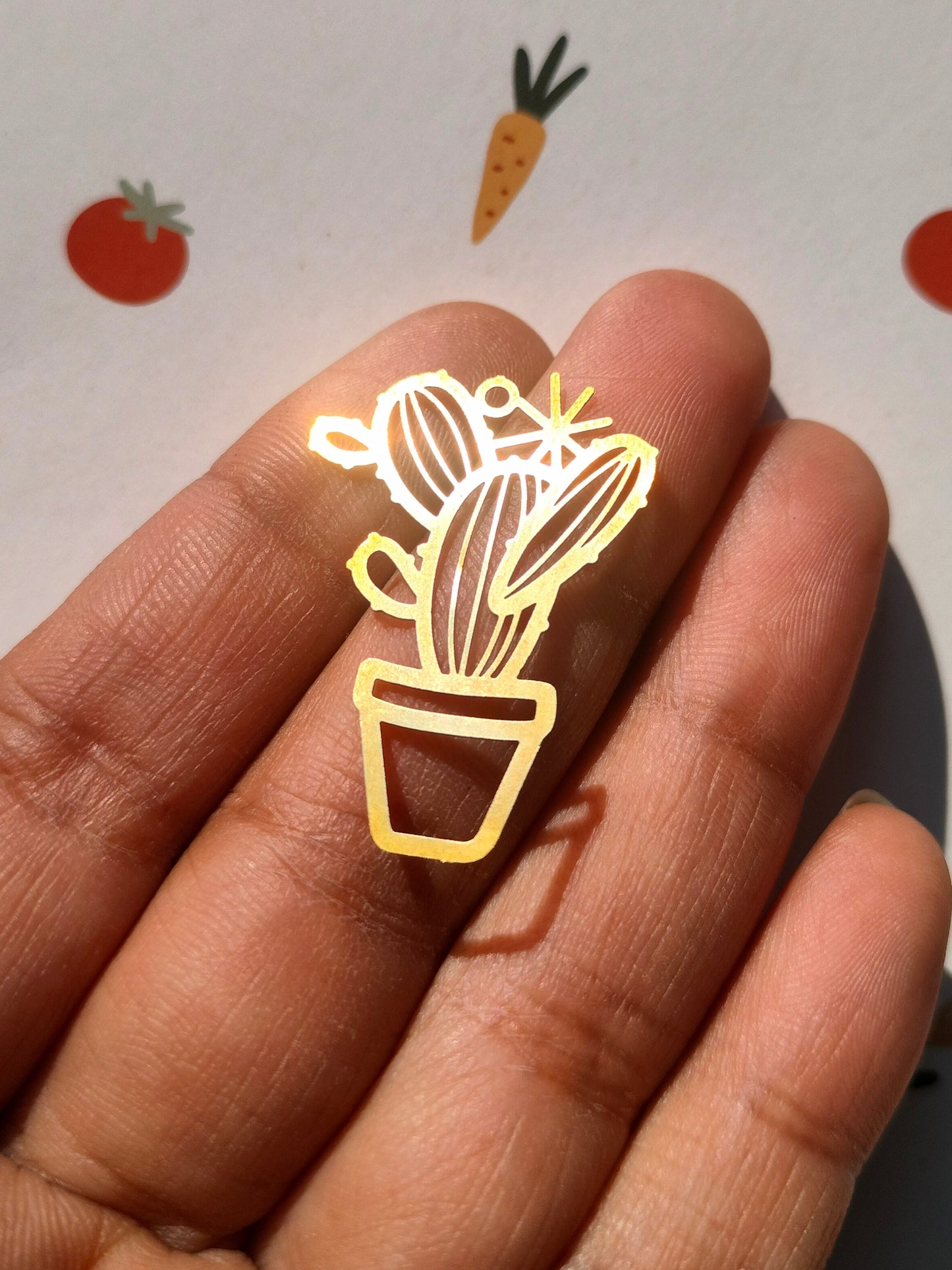 Cactus Charm, Potted Plant Pendant