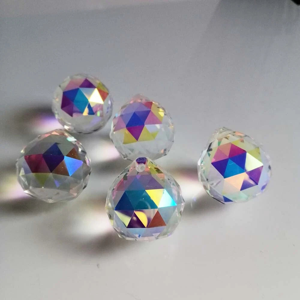 Ball Crystal Drop AB coated 20 mm