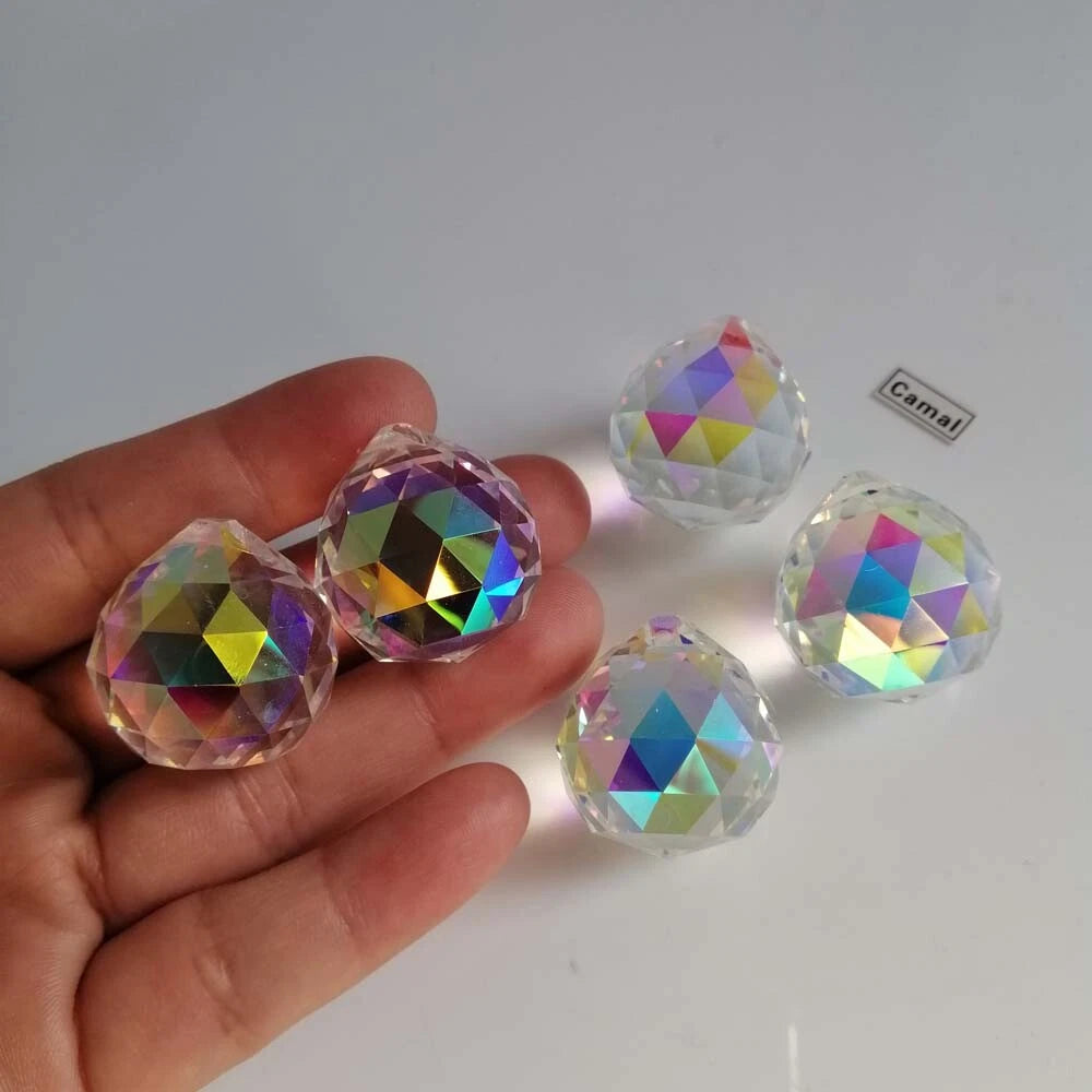 Ball Crystal Drop AB coated 20 mm
