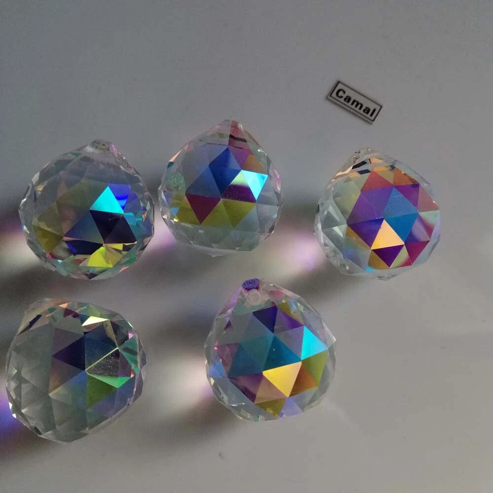 Ball Crystal Drop AB coated 20 mm